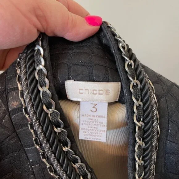 Chico's Jacket Size 3 - Picture 5 of 5